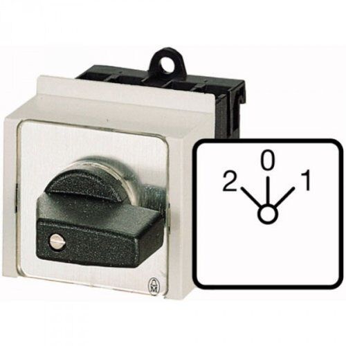 Eaton T0-2-8211/IVS Interrupteur électrique à bascule 2P Noir, Bouton + interrupteur, Blanc, Noir