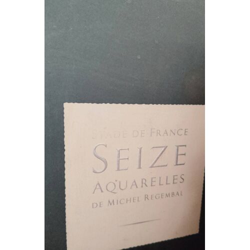 Stade De France : Seize Aquarelles De Michel Regembal