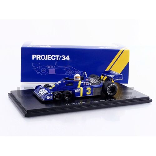Spark 1/43 - Tyrrell P34 - Winner Sweden Gp 1976 (J. Scheckter) S7306-Spark