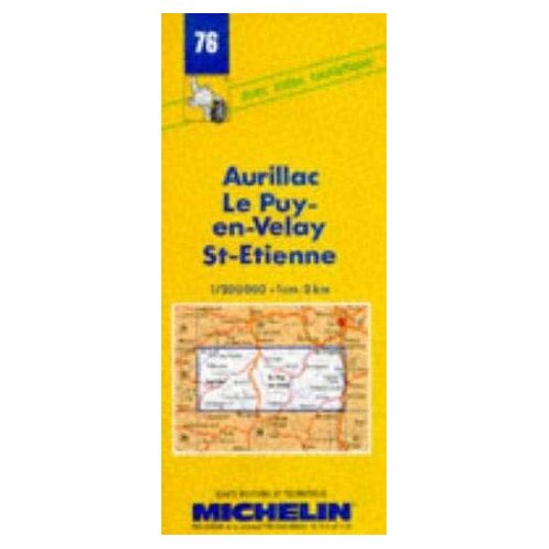 Carte RoutièRe - Aurillac - Le Puy - St-Etienne, 76, 1/200000