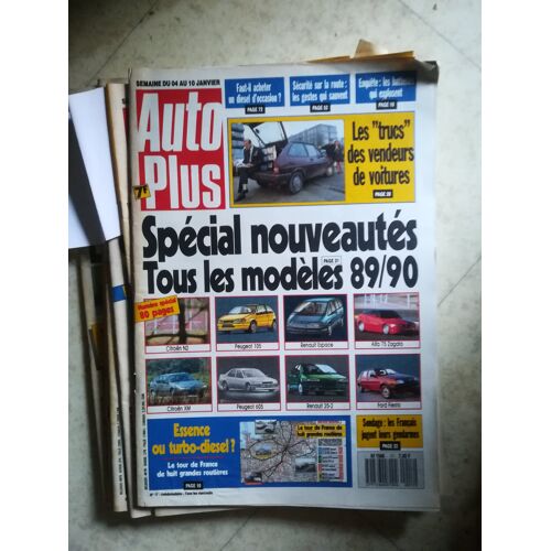 Auto Plus De 1989 Cx 22 Trs,25 Rd Turbo 2,Fiat Croma Cht,Td Id,Renault 25 Gts,25 Td,Volvo 740 Gl,Gl Td,Peugeot 403