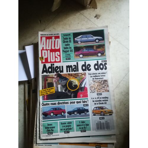 Auto Plus 12 De 1988 Bx 16 Rs,19 Trs,19 Gti,19 Trd,Trd Turbo,16s,Tri Evasion,Peugeot 405 Gl 1.4,Gr 1.6,Sr 1.9,Sri,Grd,Srd Turbo,Mi16,Sri Break,Honda Prelude 2.0 16s 4ws,Mazda 626 Coupe 2000 Gt 4ws,Tra