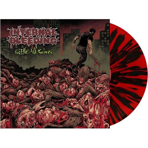 Internal Bleeding - Settle All Scores - Red & Black Splatter Vinyl [Vinyl Lp] Black, Colored Vinyl, Red, Uk - Import