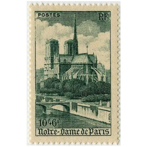 France 1946, Très Beau Timbre Neuf** Luxe Yvert 776, Cathédrales Et Basiliques, Notre-Dame De Paris.
