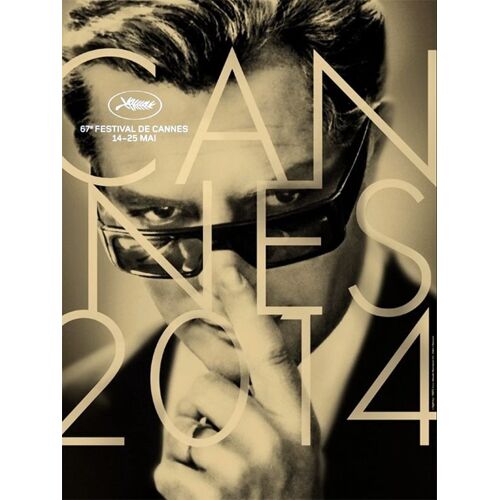 Festival De Cannes - Année 2014 - 67 Ème Édition - Véritable Affiche De Cinéma Roulée - Format 60x80 Cm - Marcello Mastroianni