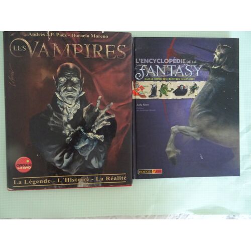 Vampires Et Créatures Imaginaires '' ' Lot De Livres )
