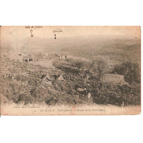 Maroc - 1915 - Sidi-Amar - Les Ruines De La Dechraa