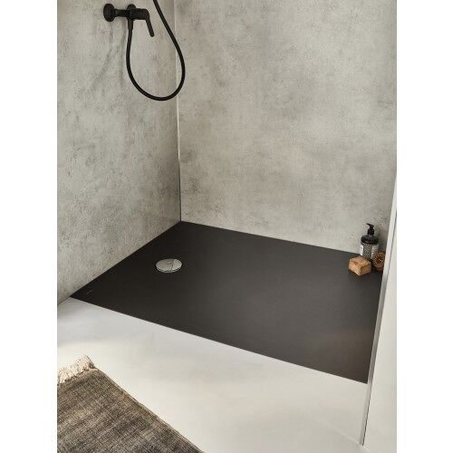 Receveur de douche 100 x 80 Ipso rectangle gris anthracite