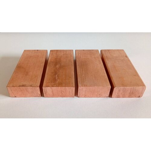 4 Lingots X 250 Grammes De Cuivre Pur 99.99 Certifié