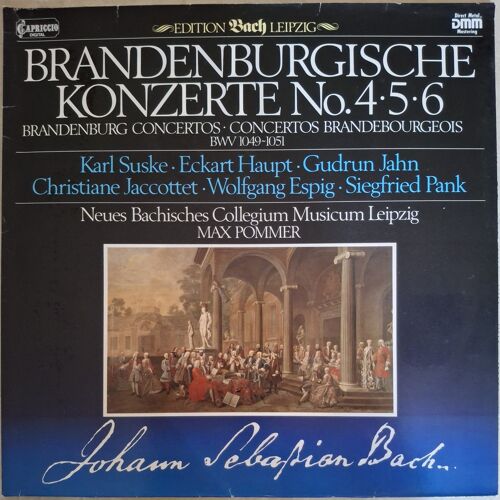 Bach Brandenburgische Konzerte Concertos Brandebourgeois 4, 5 & 6 Max Pommer