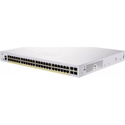 Cisco Business 250 Series CBS250-48P-4G - Commutateur - C3 - intelligent - 48 x 10/100/1000 (PoE+) + 4 x Gigabit SFP - Montable sur rack - PoE+ (370 W) - remanufacturé