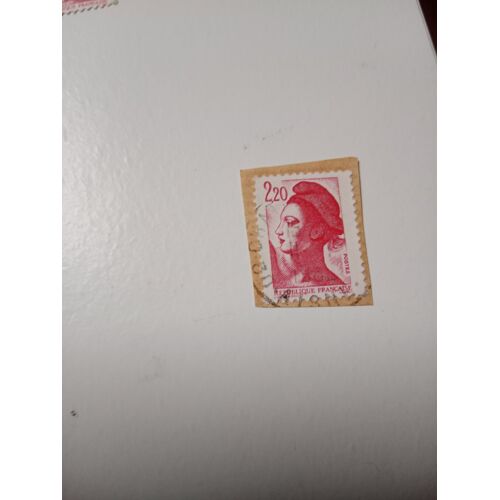 Timbre France Oblitéré 2,20 Yvert N° 2376 Gandon Liberte Delacroix Rouge De 1985 F