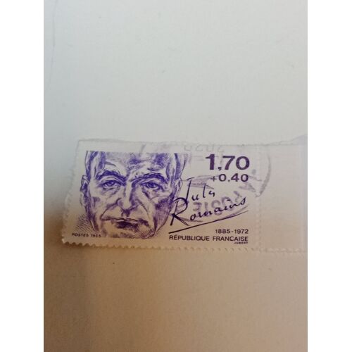 Timbre France1,70+0,40 Yvert N° 2356 -Jules Romains (1885-1972).De 1985