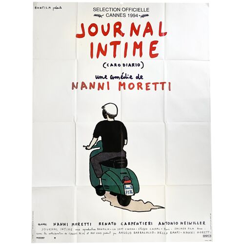 Journal Intime - Affiche De Cinéma Pliée - Format 120x160 Cm - De Et Avec Nanni Moretti, Jennifer Beals, Giulio Base, Renato Carpentieri - 1994