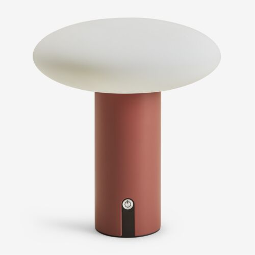 Lampe De Table Led Sans Fil Pour Extérieur En Fer Zosima Terracota