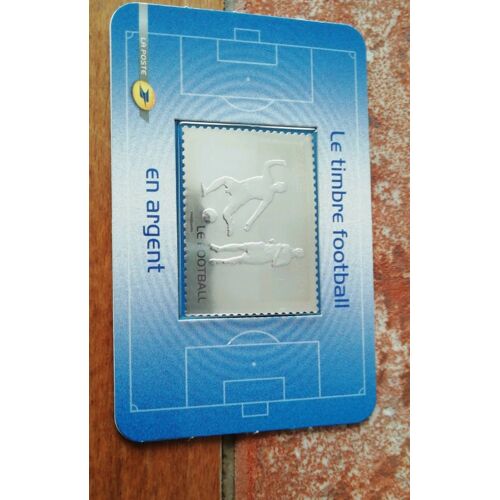 Timbre Football Argent