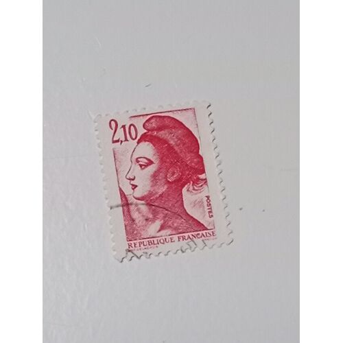 Timbre France Oblitéré 2,170 Yvert N° 2319 Type Liberte De Delacroix Rose De 1984 +