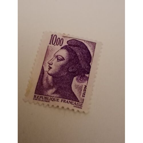 Timbre France Liberté De Delacroix Yvert 2276 République Française 10,00 Violet 1983 S