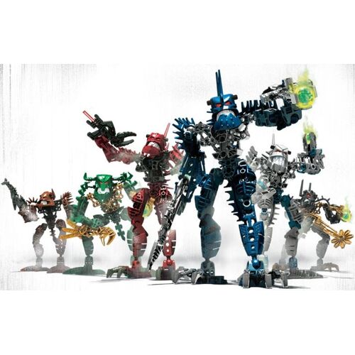 Lego Bionicle K8900 Piraka Collection 8900 Reidak 8901 Hakann 8902 Vezok 8903 Zaktan 8904 Avak 8905 Thok