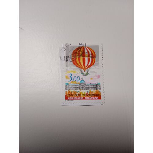 Timbre France 3,00 Yvert N° 2262 Bicentenaire Air Et Espace Ascension En Ballon Hydrogène De 1983