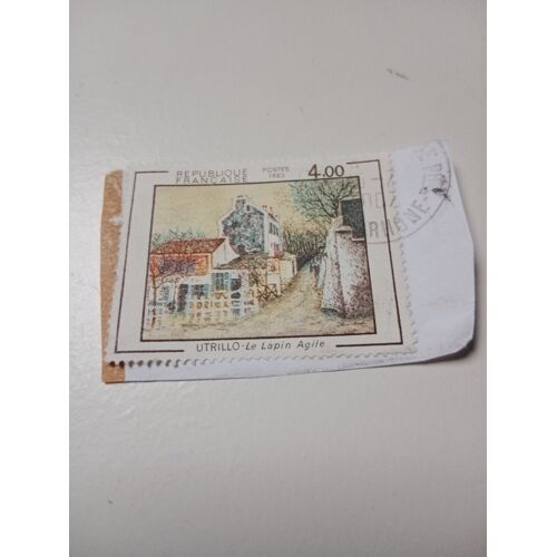 Timbre France 4,00 Yvert N° 2297 Tableaux Maurice Utrillo Le Lapin Agile De 1983 S