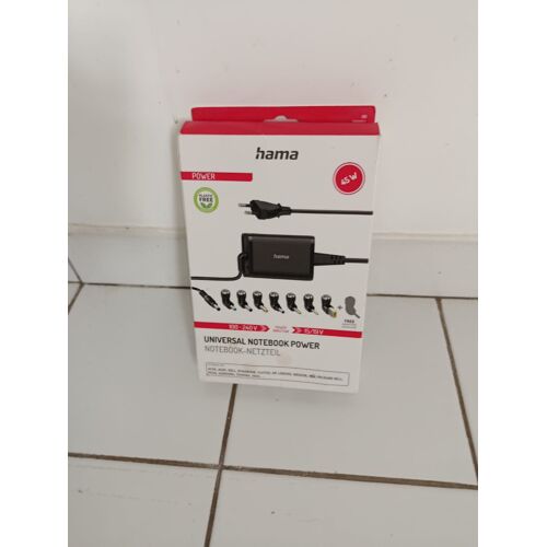 Chargeur universel pour ordinateur portable avec 8 embouts différents de marque Hama
