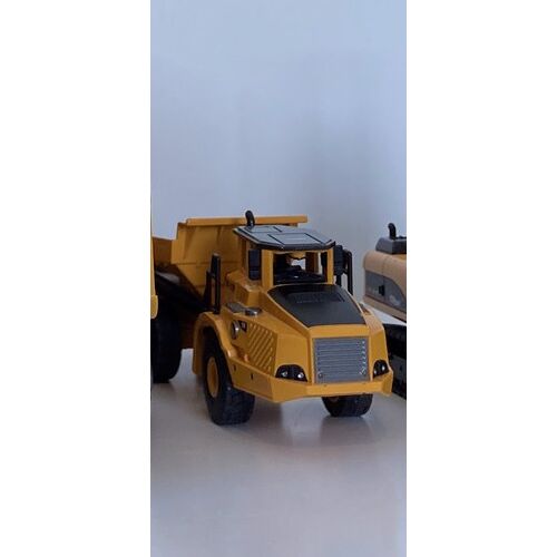 Tombereau articulé jaune jouet