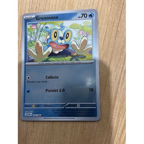 Carte Pokémon – Grenousse 020/086 Reverse Holo