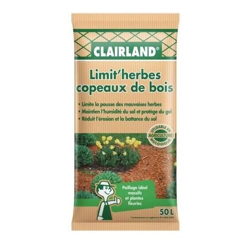 Copeaux De Bois Clairland Limit'weeds 50 L