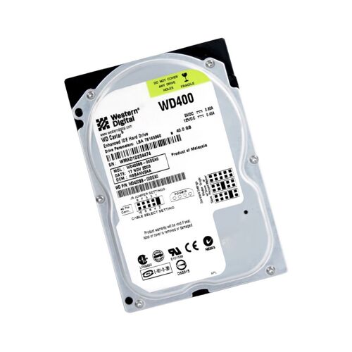 Disque Dur 40Go IDE 3.5" Western Digital Caviar WD400BB-00DEA0 ATA 7200tr/min