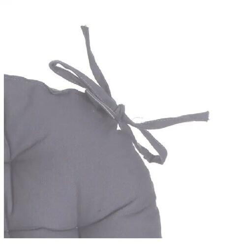 Galette De Chaise Ronde 38 Cm Gris
