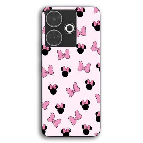 Coque Pour Xiaomi Redmi 13 Minnie noeud fond rose Maniacase