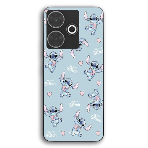 Coque Pour Xiaomi Redmi 13 Stitch love coeur rose Maniacase