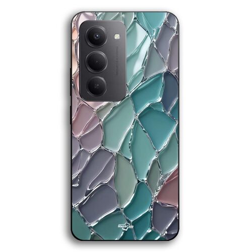 Coque Pour Xiaomi Redmi 15 texture écailles de verre colorés Maniacase