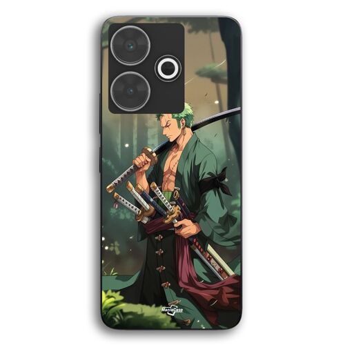 Coque Pour Xiaomi Redmi 13 One piece Zoro épées manga anime Maniacase
