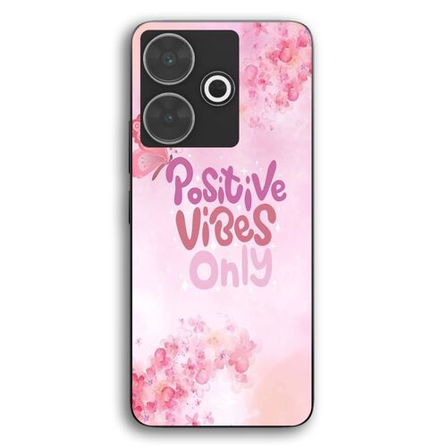 Coque Pour Xiaomi Redmi 13 Positive vibes only rose Maniacase