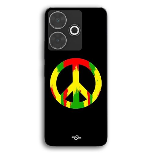 Coque Pour Xiaomi Redmi 13 Peace and love coloré Maniacase