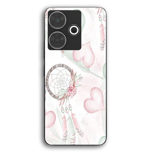 Coque Pour Xiaomi Redmi 13 texture coeur attrape rêve Maniacase