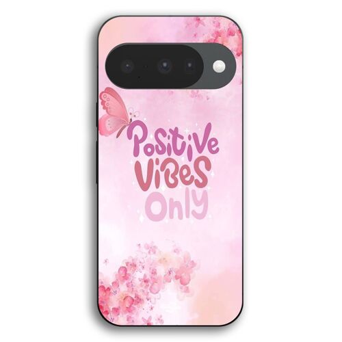 Coque Pour Google Pixel 10 Positive vibes only rose Maniacase