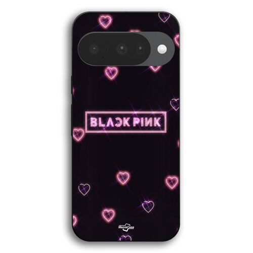 Coque Pour Google Pixel 10 Blackpink coeur rose Maniacase