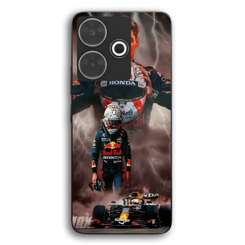 Coque Pour Xiaomi Redmi 13 Verstappen éclair Formule 1 Casque F1 Maniacase