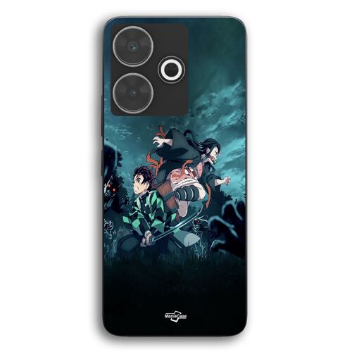 Coque Pour Xiaomi Redmi 13 Tanjiro Nezuko Demon Slayer Maniacase