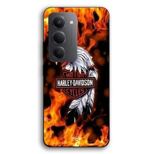 Coque Pour Xiaomi Redmi 15 Harley Davidson aigle feu Maniacase
