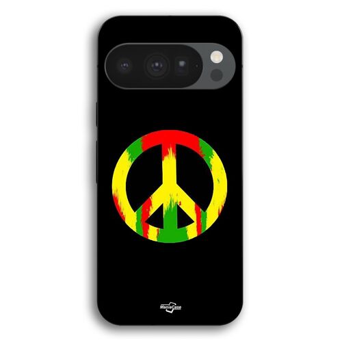 Coque Pour Google Pixel 10 Pro Peace and love coloré Maniacase