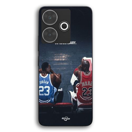 Coque Pour Xiaomi Redmi 13 Young Jordan vs Old Jordan Be Legendary Basket Maniacase