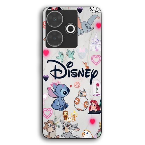 Coque Pour Xiaomi Redmi 13 Disney personnages Stitch Ariel Dumbo Maniacase