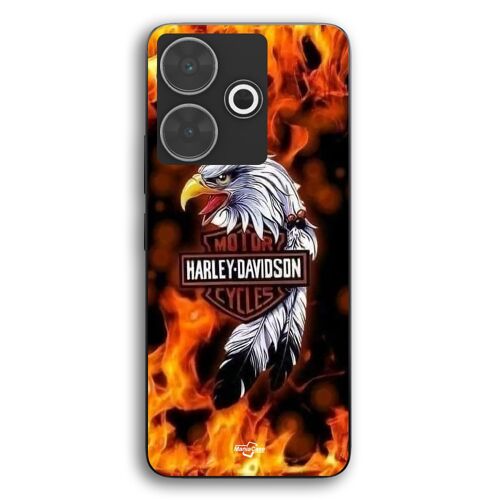 Coque Pour Xiaomi Redmi 13 Harley Davidson aigle feu Maniacase