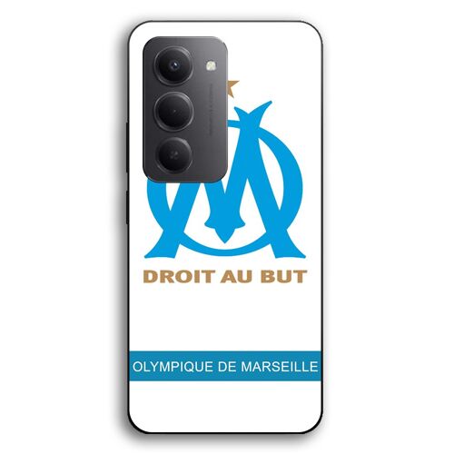 Coque Pour Xiaomi Redmi 15 logo OM Olympique de Marseille blanc Fond Maniacase