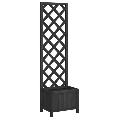 Vidaxl 365478 Pot À Fleurs Bois Noir