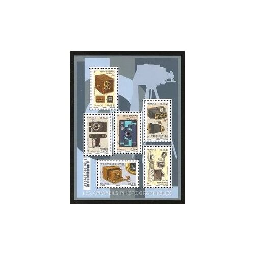 Les Appareils Photographiques Feuillet 4916 Année 2014 N° 4916 4917 4918 4919 4920 4921 Yvert Et Tellier Luxe